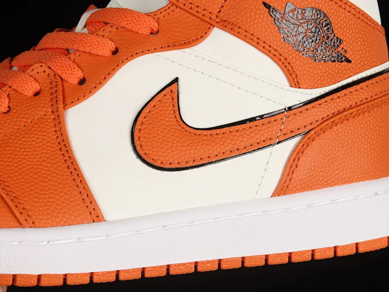 All Categories Air Jordan Jordan Series Basketball Shoes Air Jordan 1 Mid Air Jordan 1 Mid SE "Sport Spice" AJ1 Joe 1 White Orange Zhongbang Basketball Shoes DV1302-100